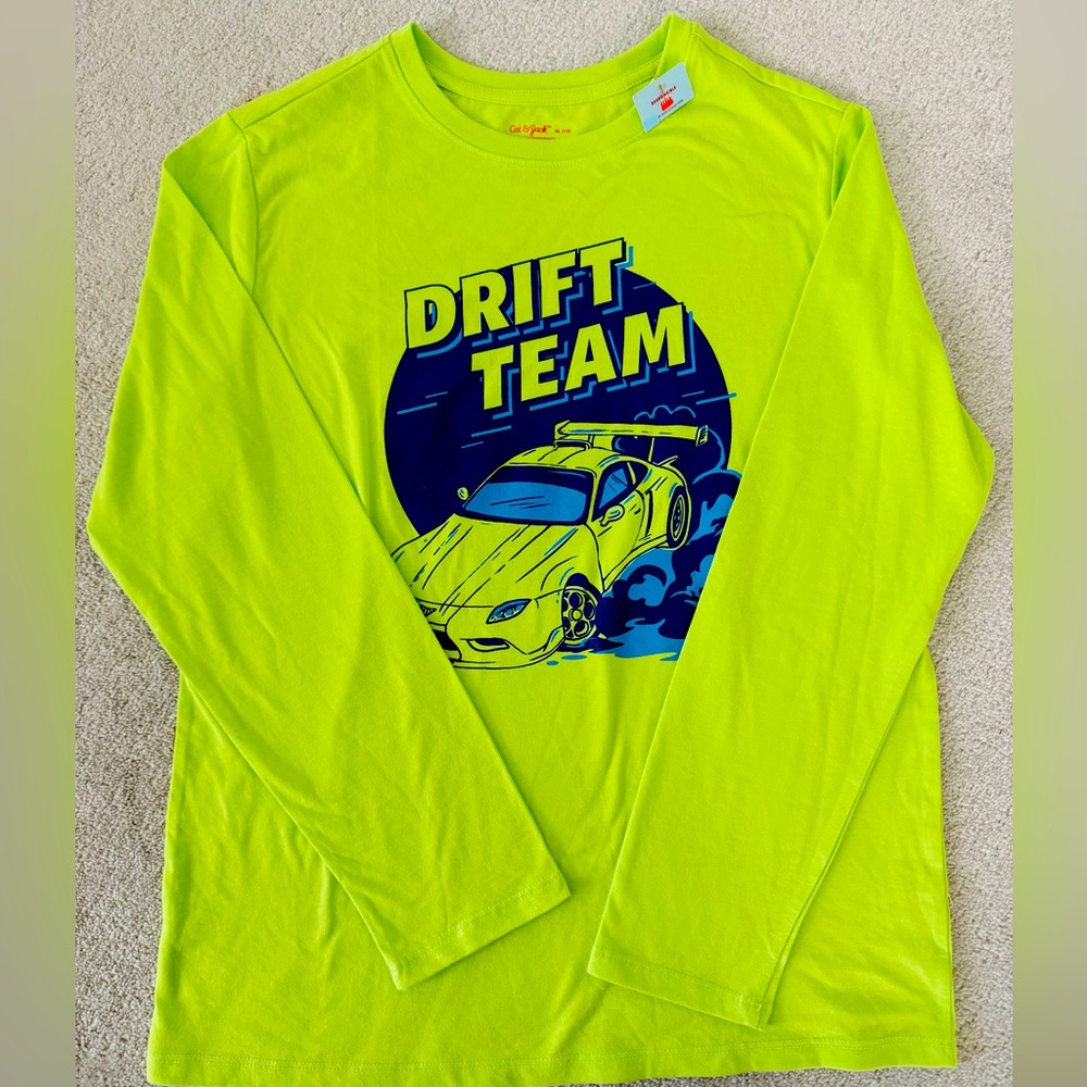 Cat & Jack Drift Team Boys Long Sleeve Tee